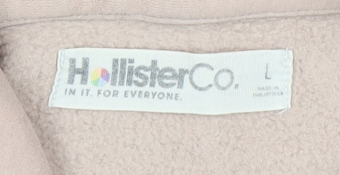 Hollister Beige Pullover Hoodie, Unisex Adults L
