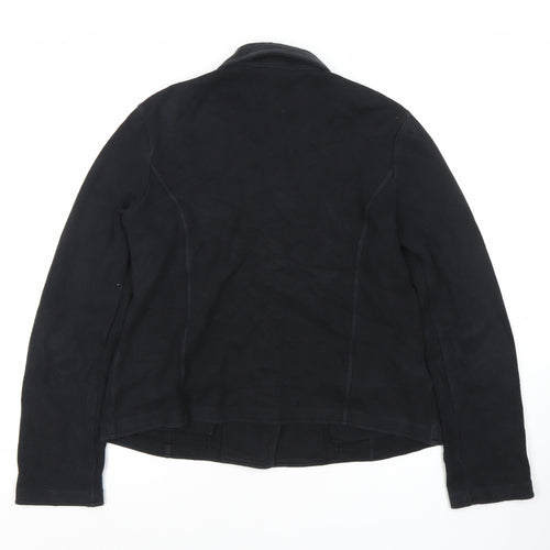 Laura Ashley Women's Black Cotton Blazer Size 12