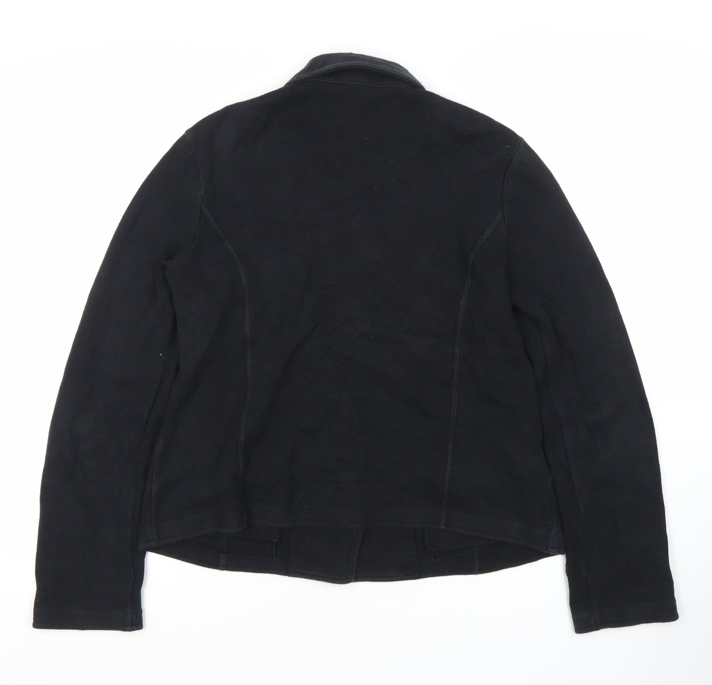 Laura Ashley Women's Black Cotton Blazer Size 12