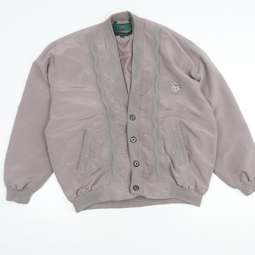 Fusinan Women’s Grey Buttoned Jacket XL