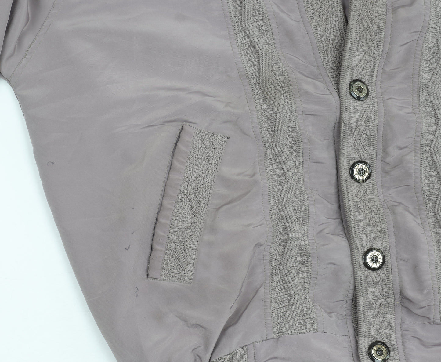 Fusinan Women’s Grey Buttoned Jacket XL