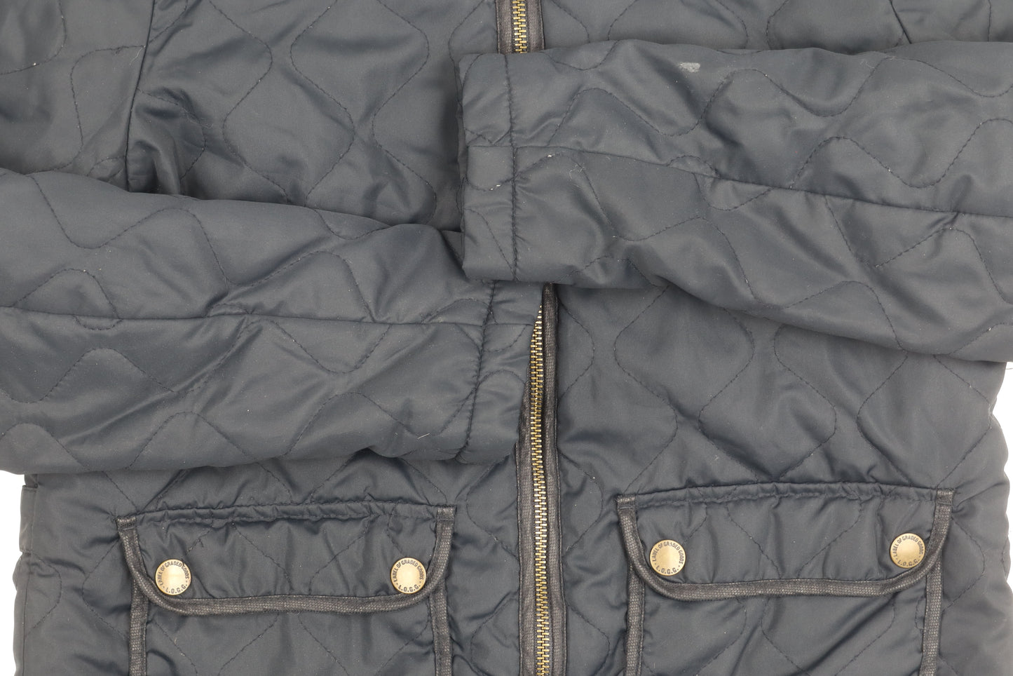 L.O.G.G. Women's Black Quilted Jacket Size 12