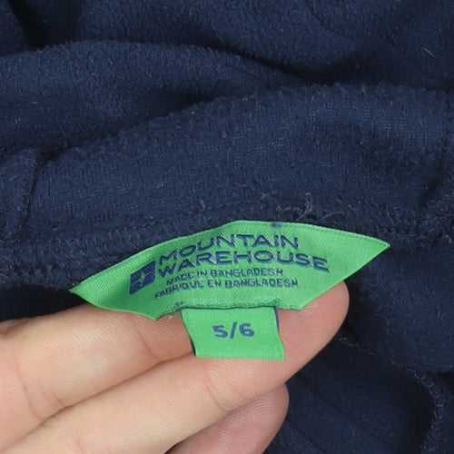 Mountain Warehouse Girls Blue Hoodie 5-6 Years with Hood