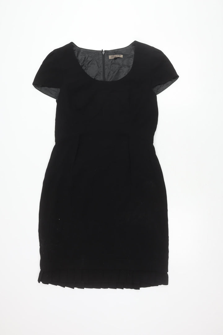 Jigsaw Women's Black Dress Size 12 with Zip Closure