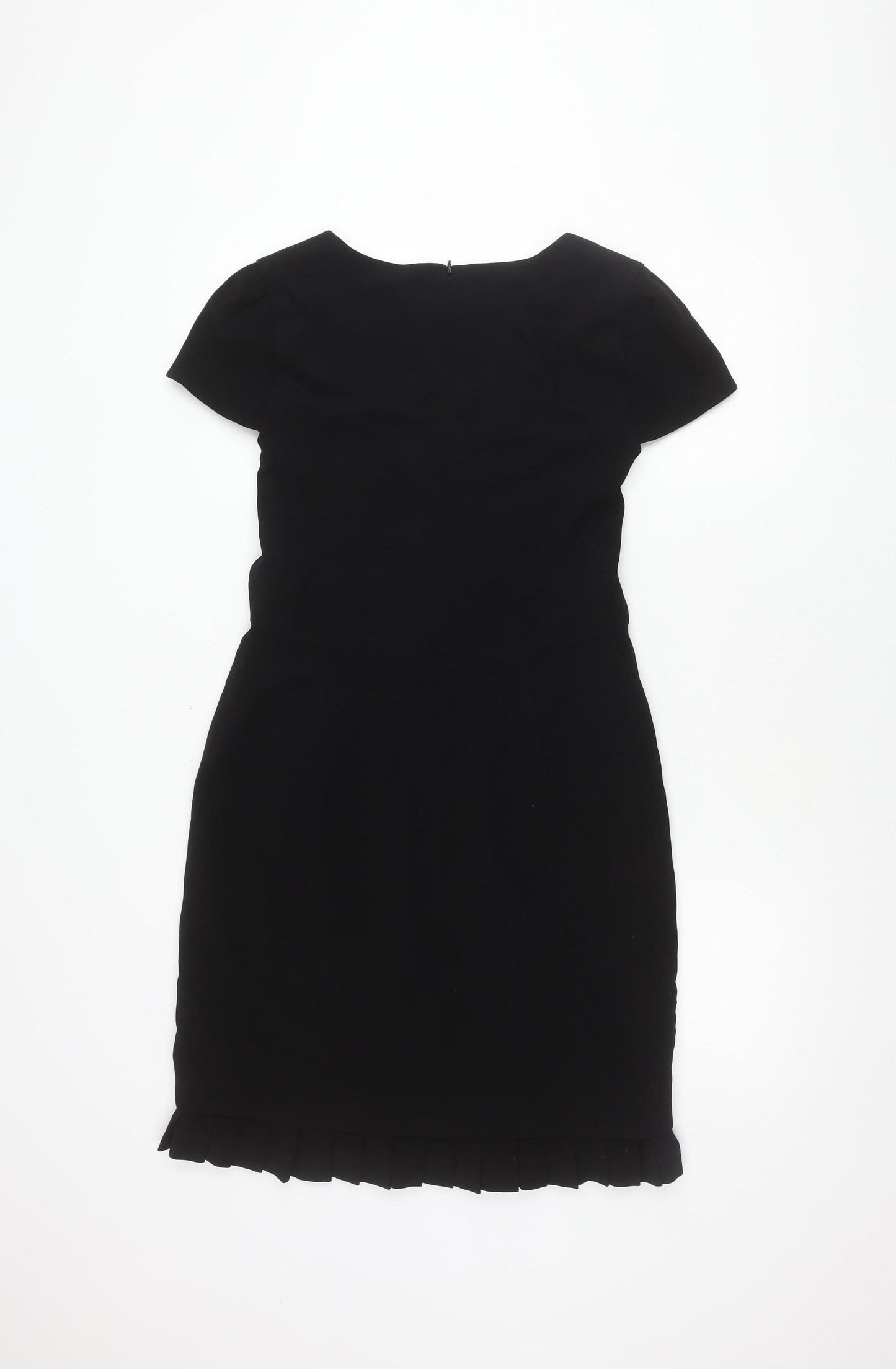 Jigsaw Women's Black Dress Size 12 with Zip Closure