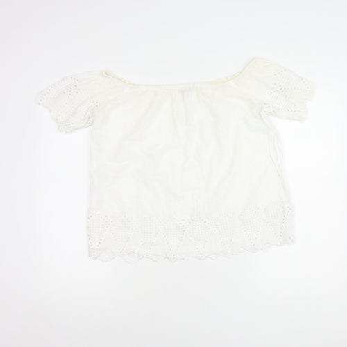 Great Plains Women’s White Blouse Off Shoulder