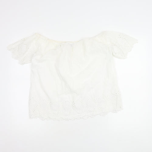 Great Plains Women’s White Blouse Off Shoulder