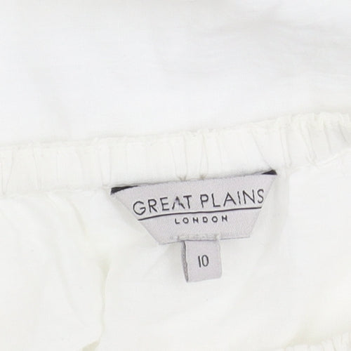 Great Plains Women’s White Blouse Off Shoulder