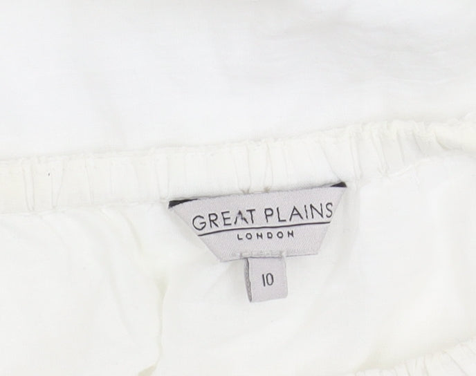 Great Plains Women’s White Blouse Off Shoulder