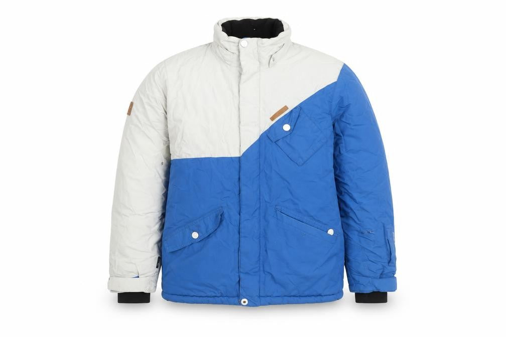 Front view of Five Seasons boys’ blue colourblock jacket 15-17 years winter