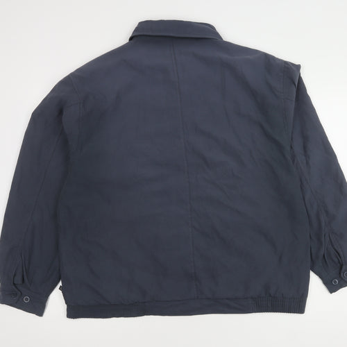 Farah Men's Blue Cotton-Nylon Casual Jacket L