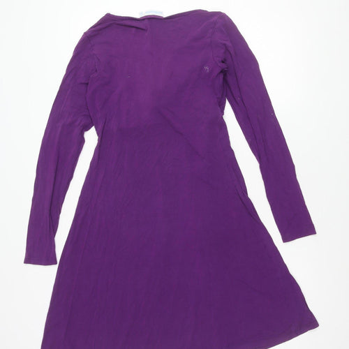 JoJo Maman Bébé Women's Purple Long Sleeve Dress