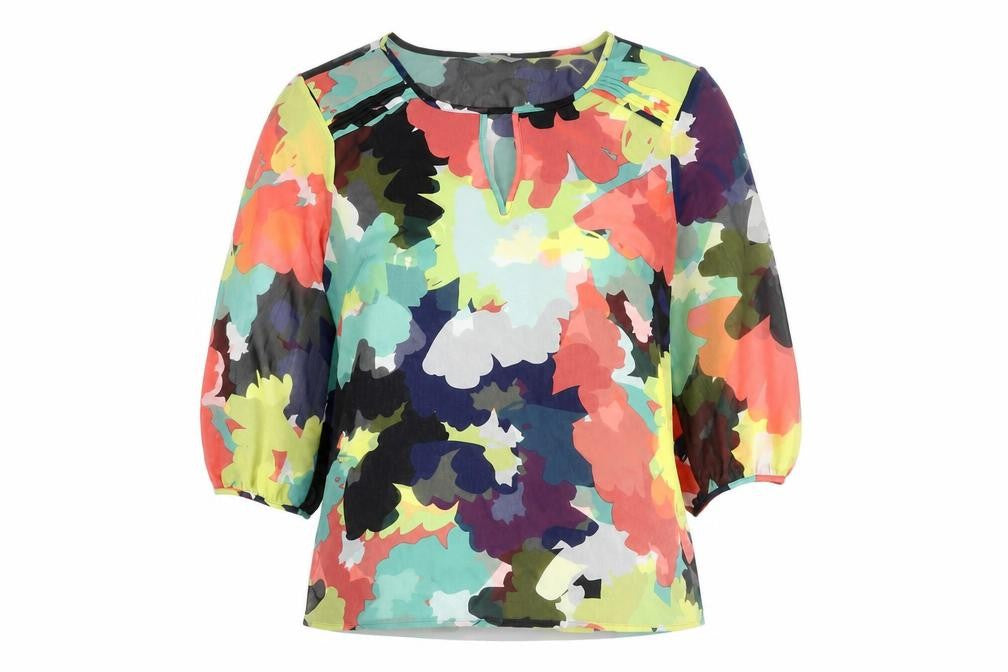 Front view of Marks & Spencer Multicoloured Top, size 12, Women's