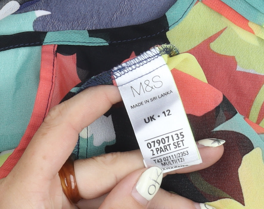 Marks and Spencer Multicoloured Top, Size 12, Women's