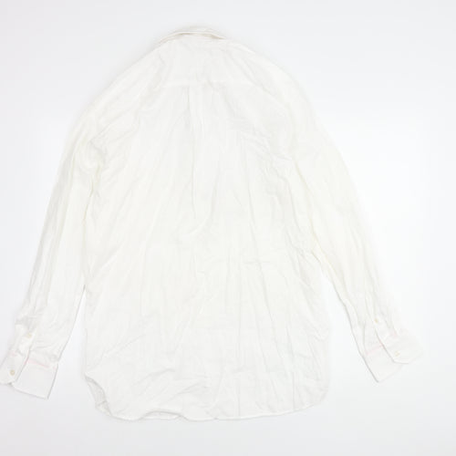 Howick Men's White Button-Up Shirt, Size 15.5