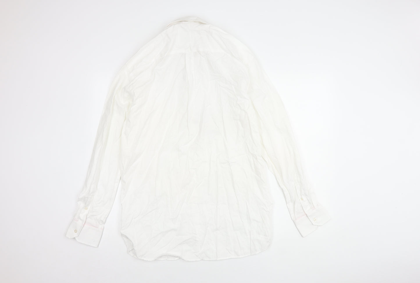 Howick Men's White Button-Up Shirt, Size 15.5