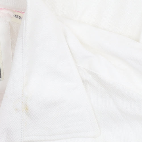 Howick Men's White Button-Up Shirt, Size 15.5