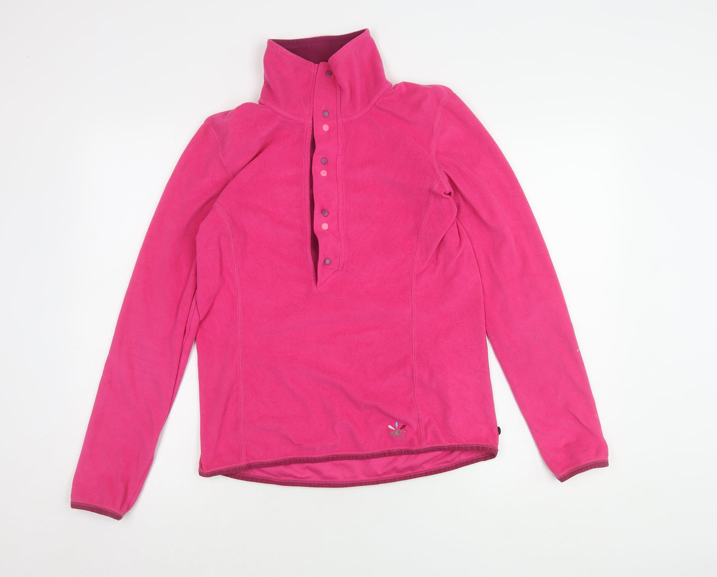 O'Neill Women's Pink Fleece Snap Pullover - Size L