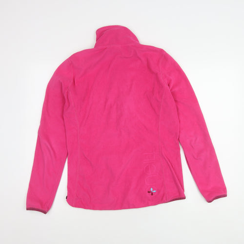 O'Neill Women's Pink Fleece Snap Pullover - Size L