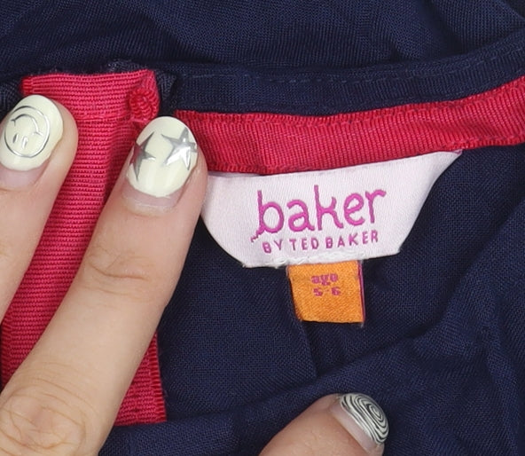 Baker by Ted Baker Girls Blue Jumpsuit 5-6 Years Casual