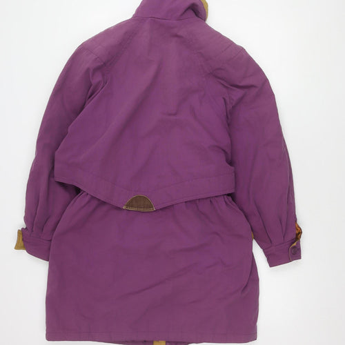 C&A Women's Purple Coat Size 10, Casual Mid-Length