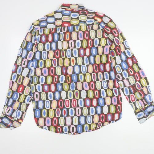 Provogue Men's Multicoloured Geometric Shirt L