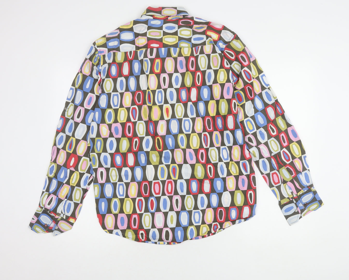 Provogue Men's Multicoloured Geometric Shirt L