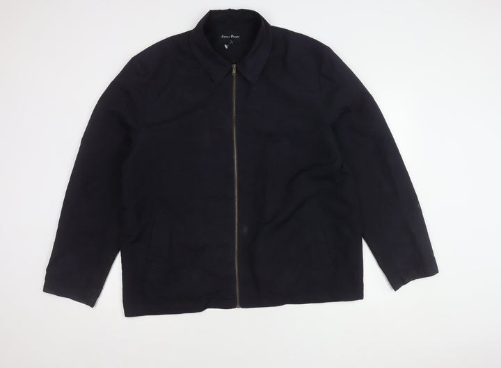 James Pringle Men's Black Mid-Length Classic Jacket
