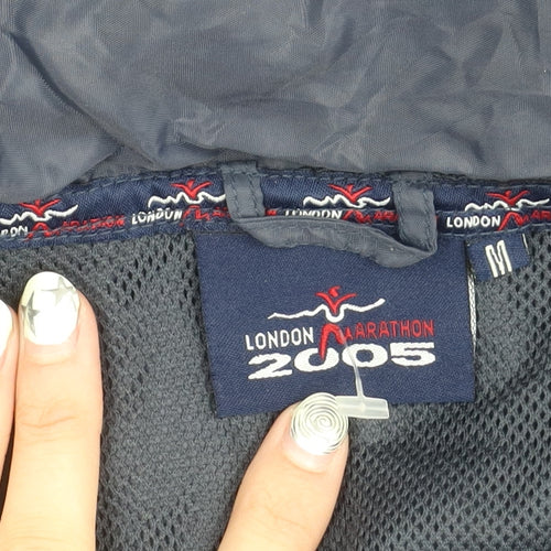 London Marathon 2005 Blue Windbreaker Jacket M