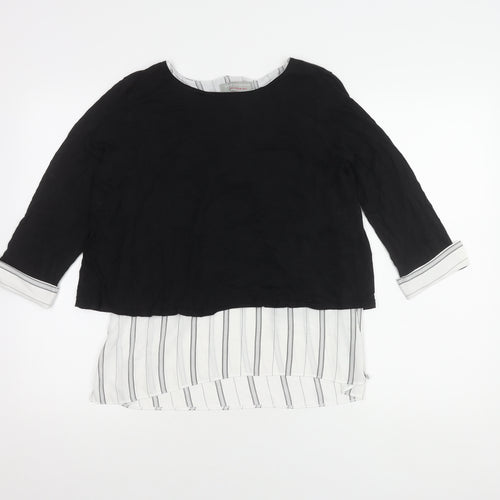Dorothy Perkins Women's Black & White Striped Top, Size 12