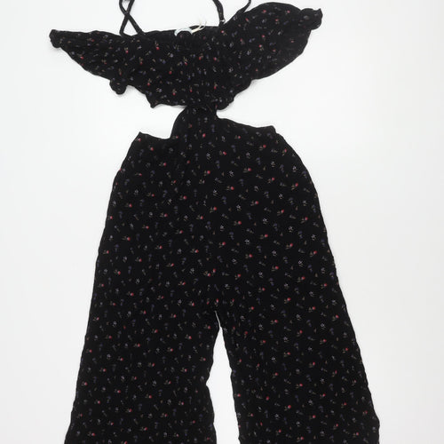 Kimchi Blue Women's Black Floral Jumpsuit XS