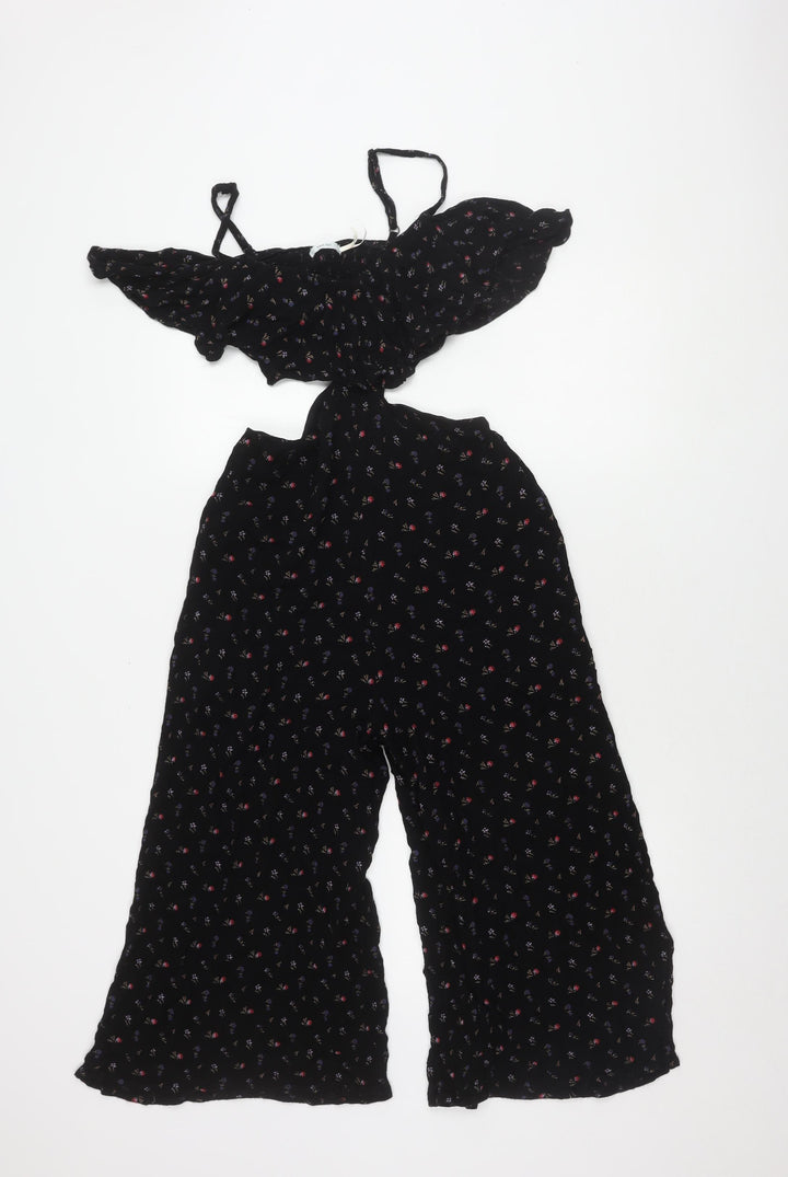 Kimchi Blue Women's Black Floral Jumpsuit XS