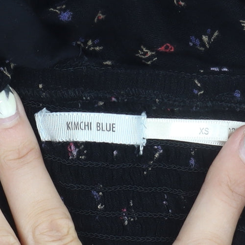 Kimchi Blue Women's Black Floral Jumpsuit XS