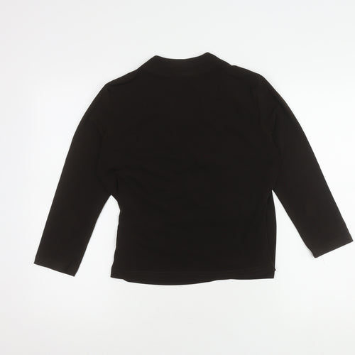 Basler Women's Black Wrap Top, Size 8, Elegant Style