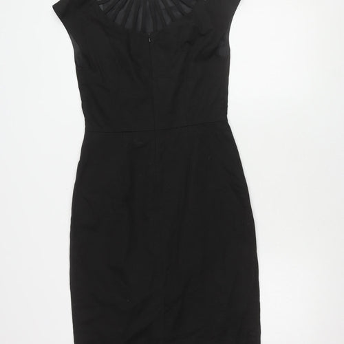 Laura Ashley Black Sheath Dress - Size 8, Classic Cocktail