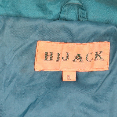 Hijack Men's Blue XL Casual Long Jacket