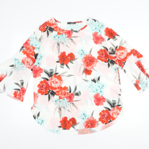 Quiz Multicoloured Floral Top Women 14 Casual
