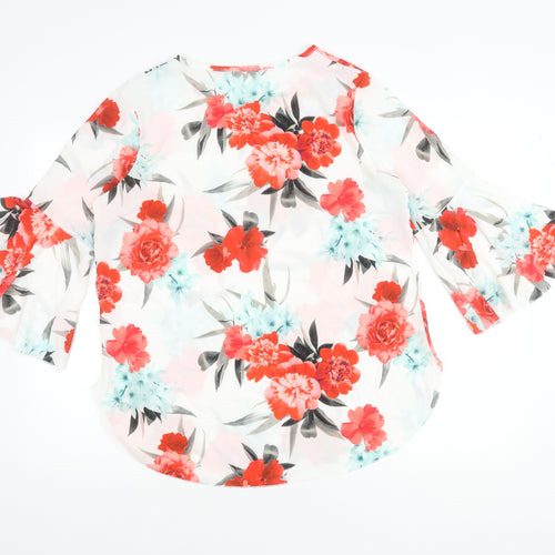 Quiz Multicoloured Floral Top Women 14 Casual