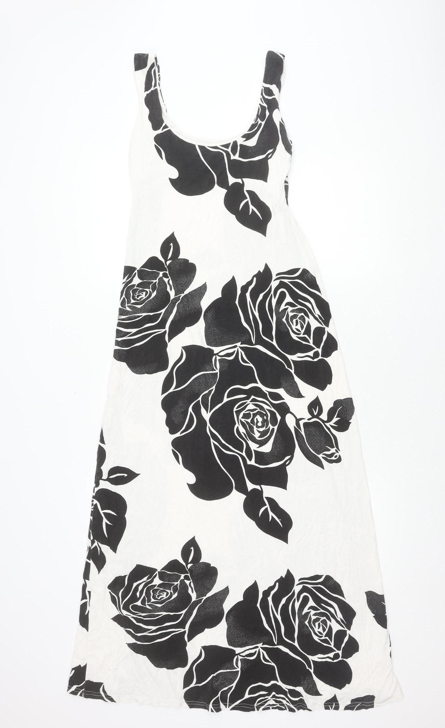 Jane Norman Women's Black Floral Sleeveless Dress, Size 8