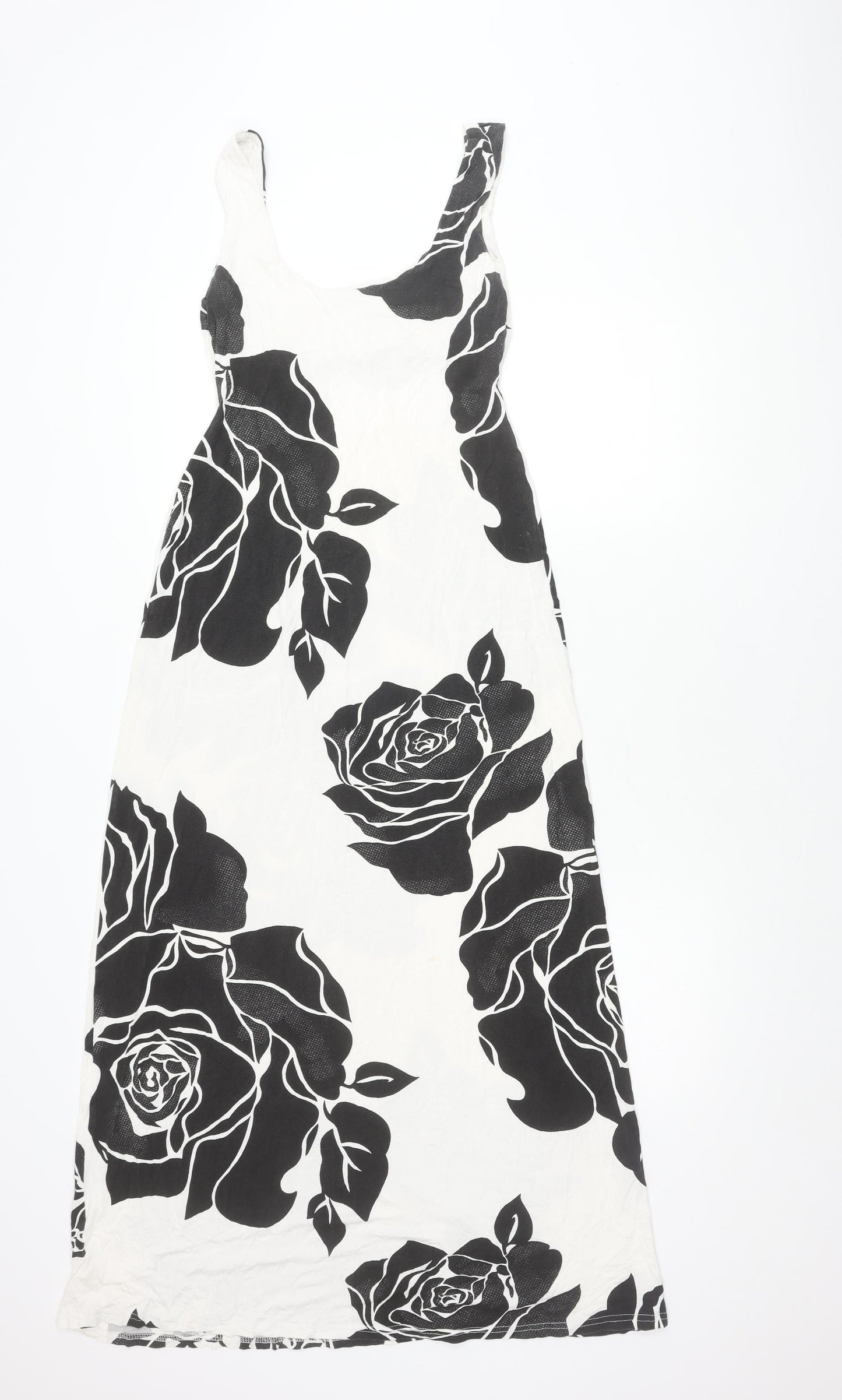 Jane Norman Women's Black Floral Sleeveless Dress, Size 8