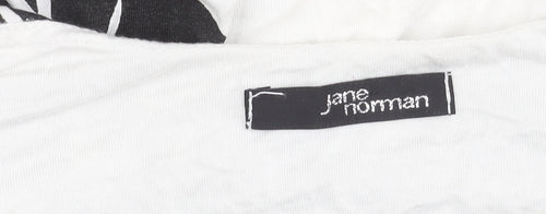 Jane Norman Women's Black Floral Sleeveless Dress, Size 8