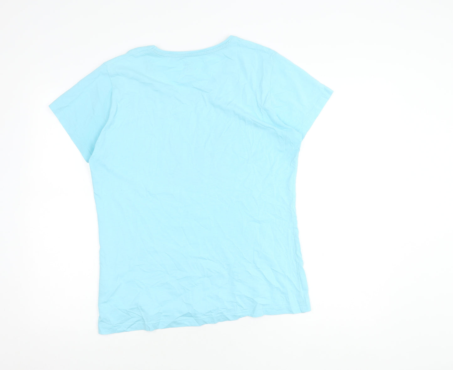 Dare2b Women's Blue Cotton T-Shirt, Size 14