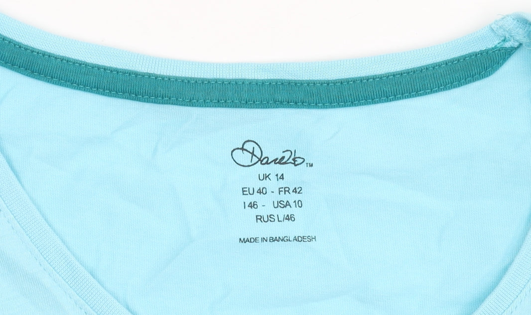 Dare2b Women's Blue Cotton T-Shirt, Size 14