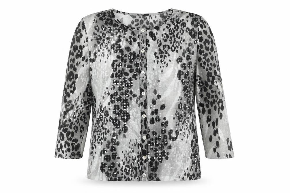 Front view of Alfred Dunner Women's Multicoloured Cardigan S