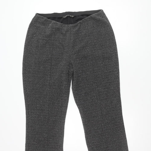 Bonmarché Women's Black Straight Leg Trousers Size 16