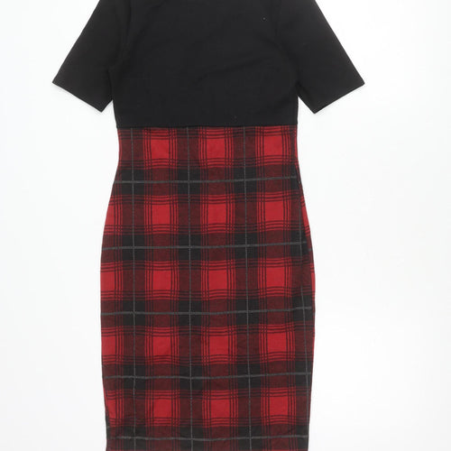 Miss Selfridge Women's Multicoloured Plaid Dress