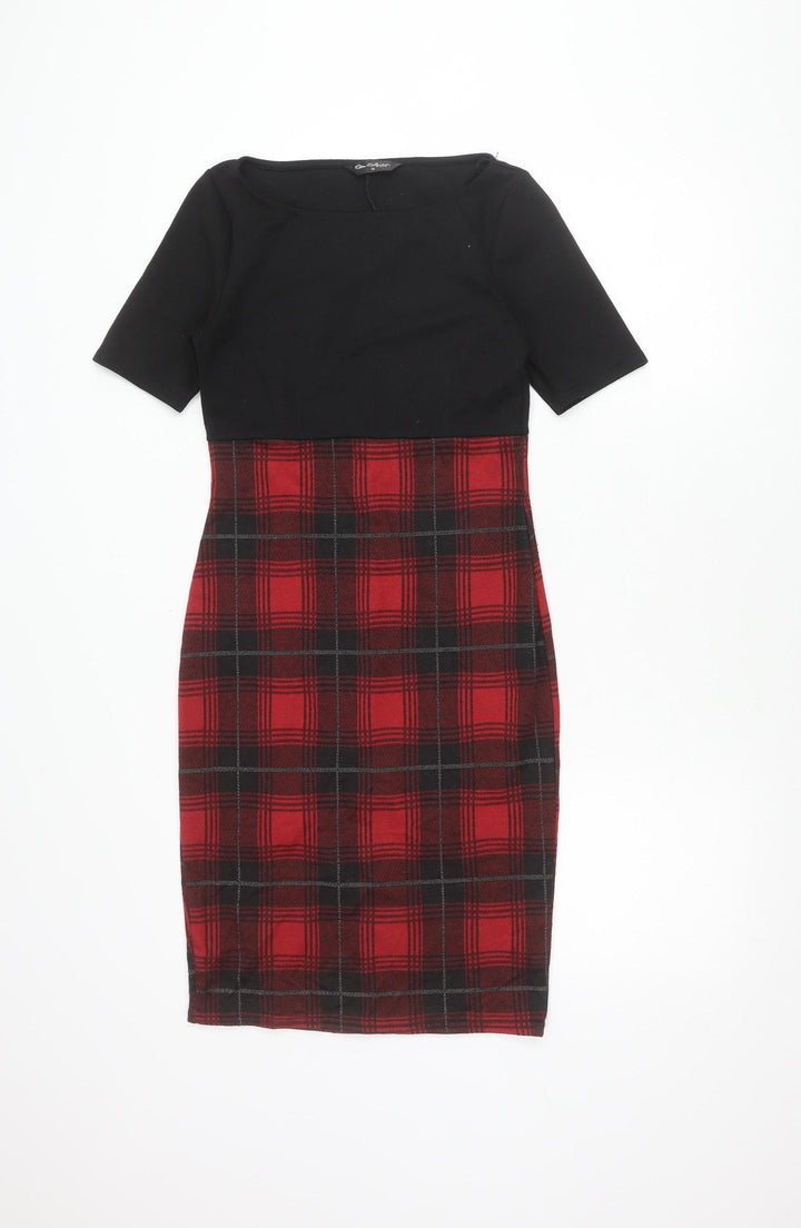Miss Selfridge Women's Multicoloured Plaid Dress