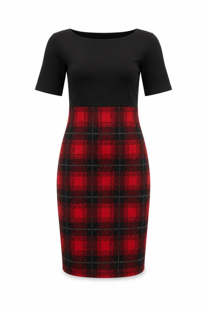 Miss Selfridge Women's Multicoloured Plaid Dress