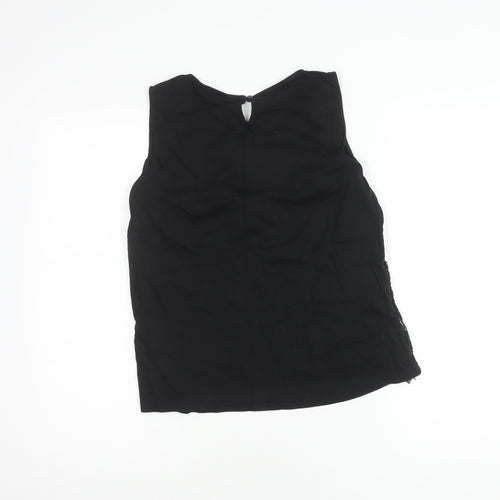 Dorothy Perkins Women Black Sequin Sleeveless Top UK16