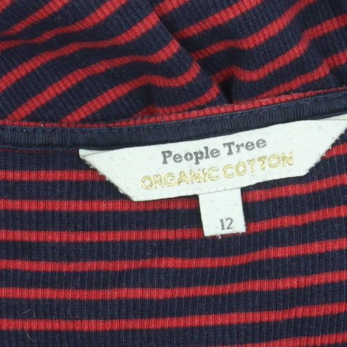 People Tree Women's Multicoloured Striped Dress Size 12